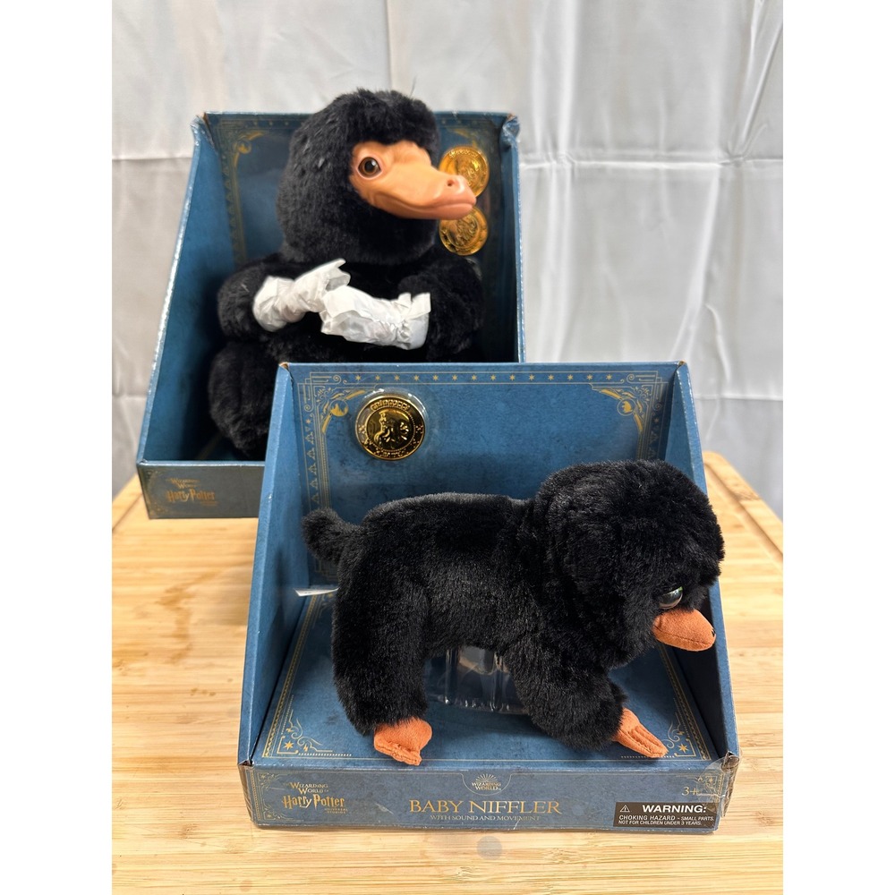 Harry Potter Wizarding World Niffler & Baby Niffler Interactiveβ Plush Set New